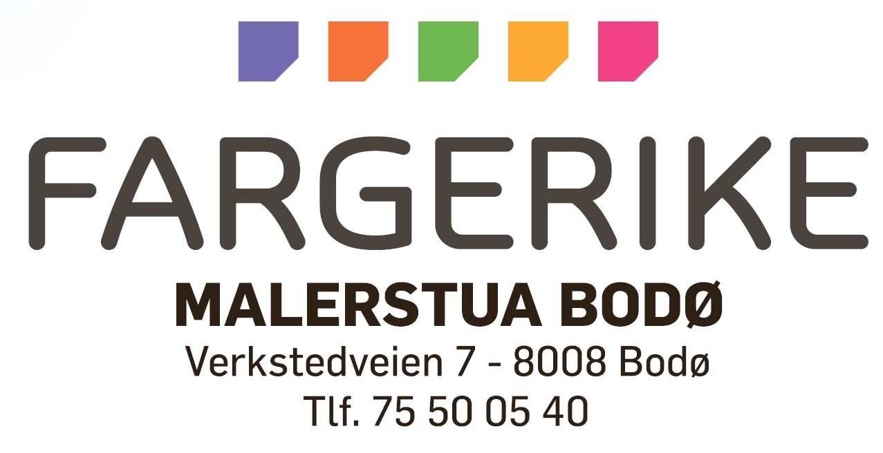 Fargerike Malerstua Bodø. Logo